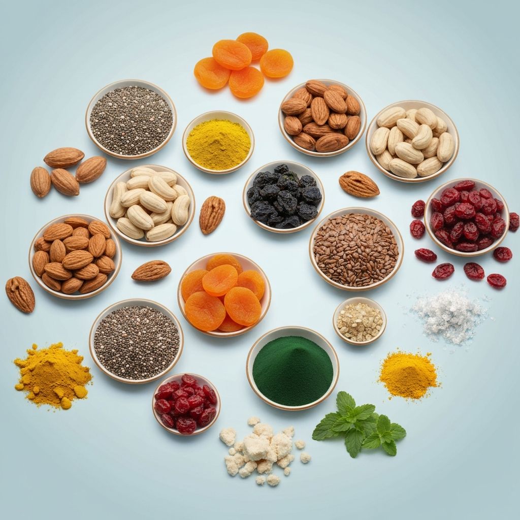 Přírodní doplňky ze semen, ořechů a rostlin